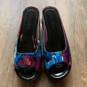 Helen’s Hearts Slip On wedge